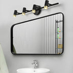 Lampe de salle de bain cylindrique moderne en métal