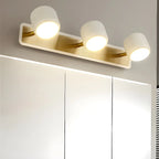 Applique murale moderne cylindrique en aluminium à LED blanc chaud pour salle de bain