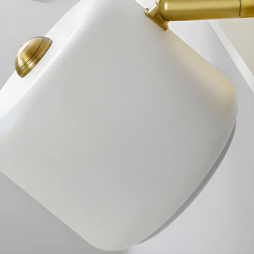Applique murale moderne cylindrique en aluminium à LED blanc chaud pour salle de bain