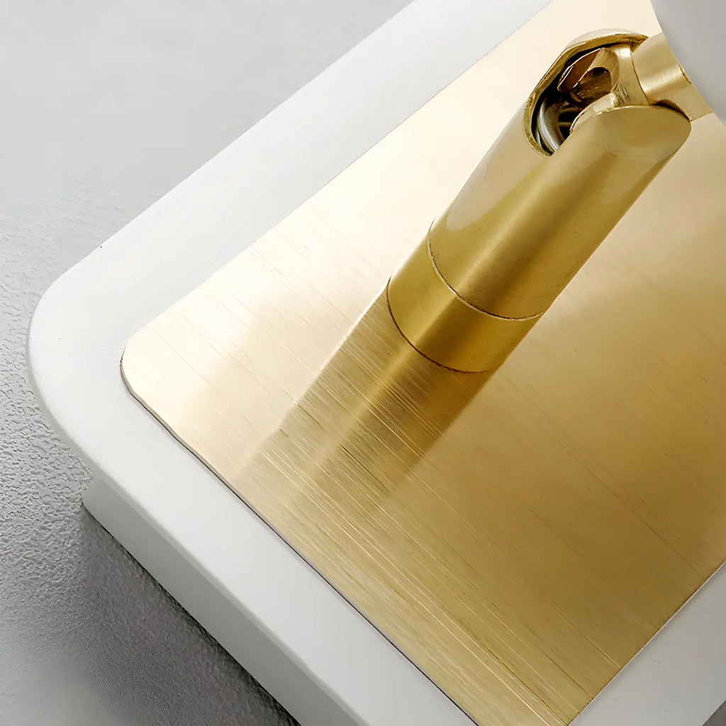 Applique murale moderne cylindrique en aluminium à LED blanc chaud pour salle de bain