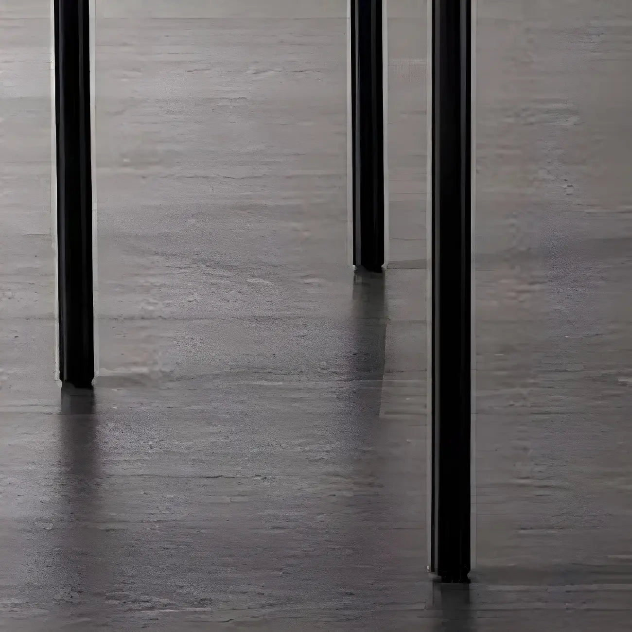 Chaise de salle à manger contemporaine grise rembourrée avec structure en métal