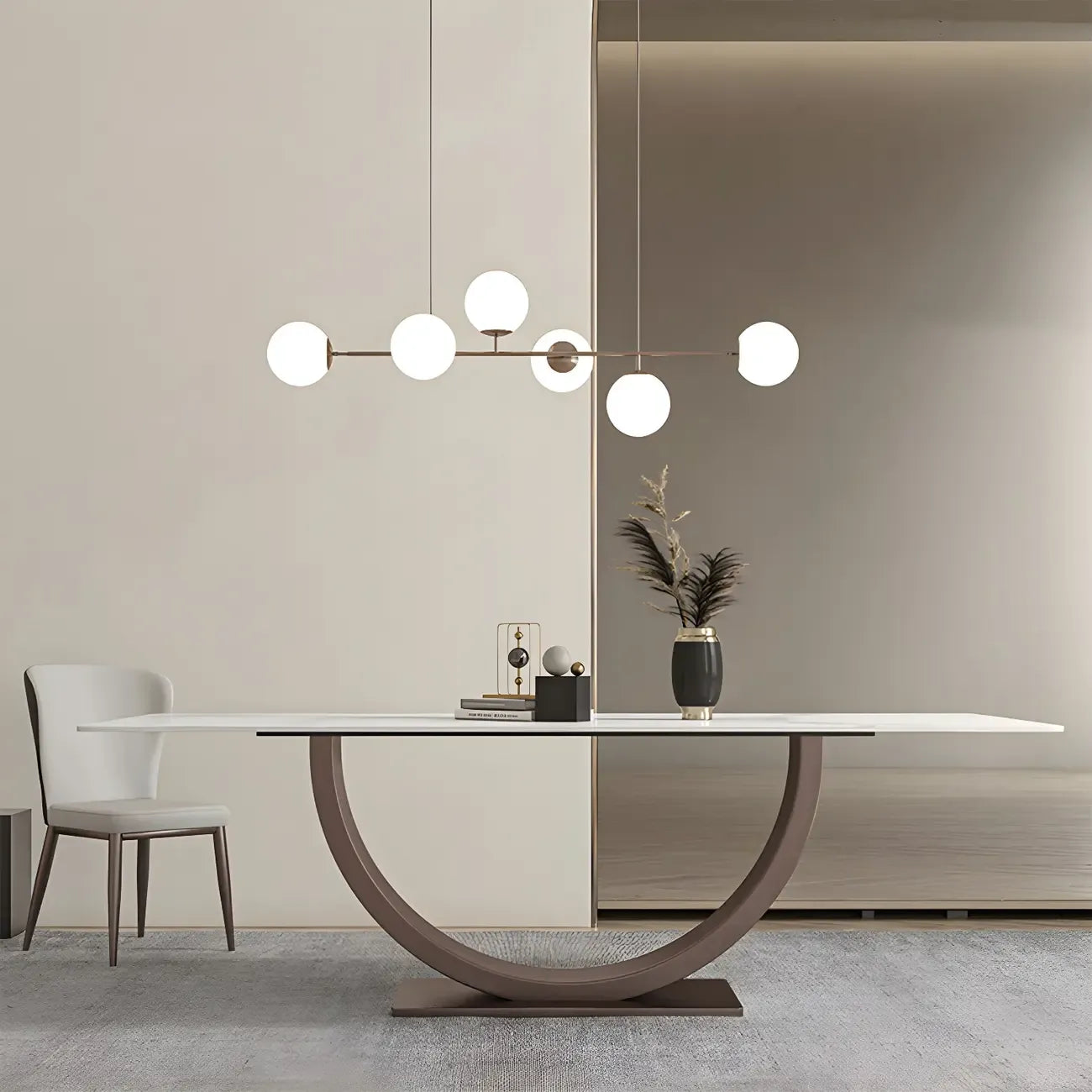 Suspension globe en verre Sputnik pour salle à manger
