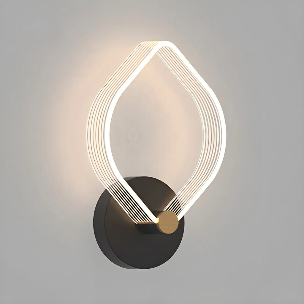 Applique murale LED géométrique minimaliste pour espaces intérieurs