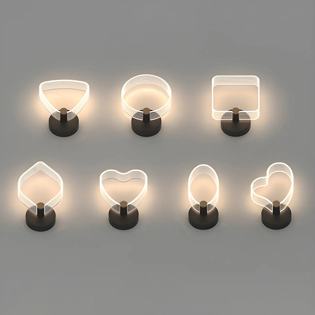 Applique murale LED géométrique minimaliste pour espaces intérieurs