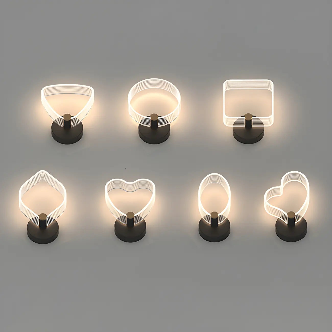 Applique murale LED géométrique minimaliste pour espaces intérieurs