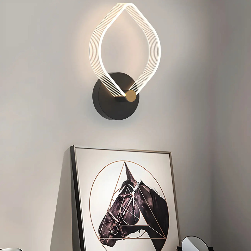 Applique murale LED géométrique minimaliste pour espaces intérieurs