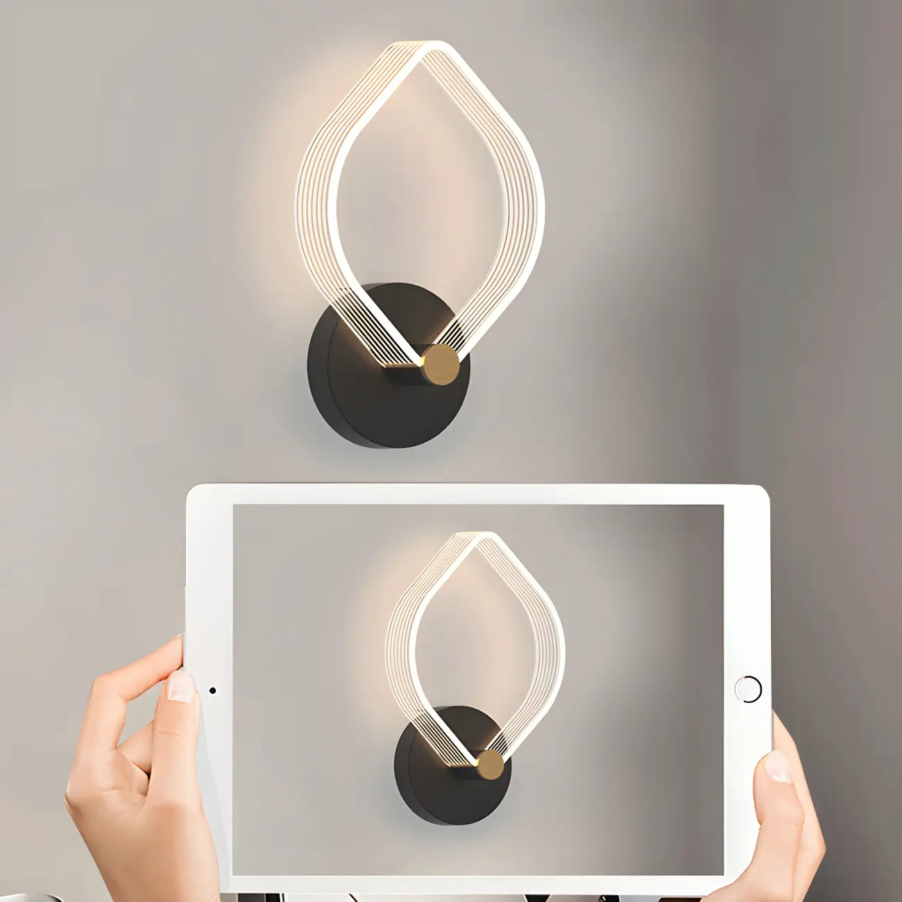 Applique murale LED géométrique minimaliste pour espaces intérieurs