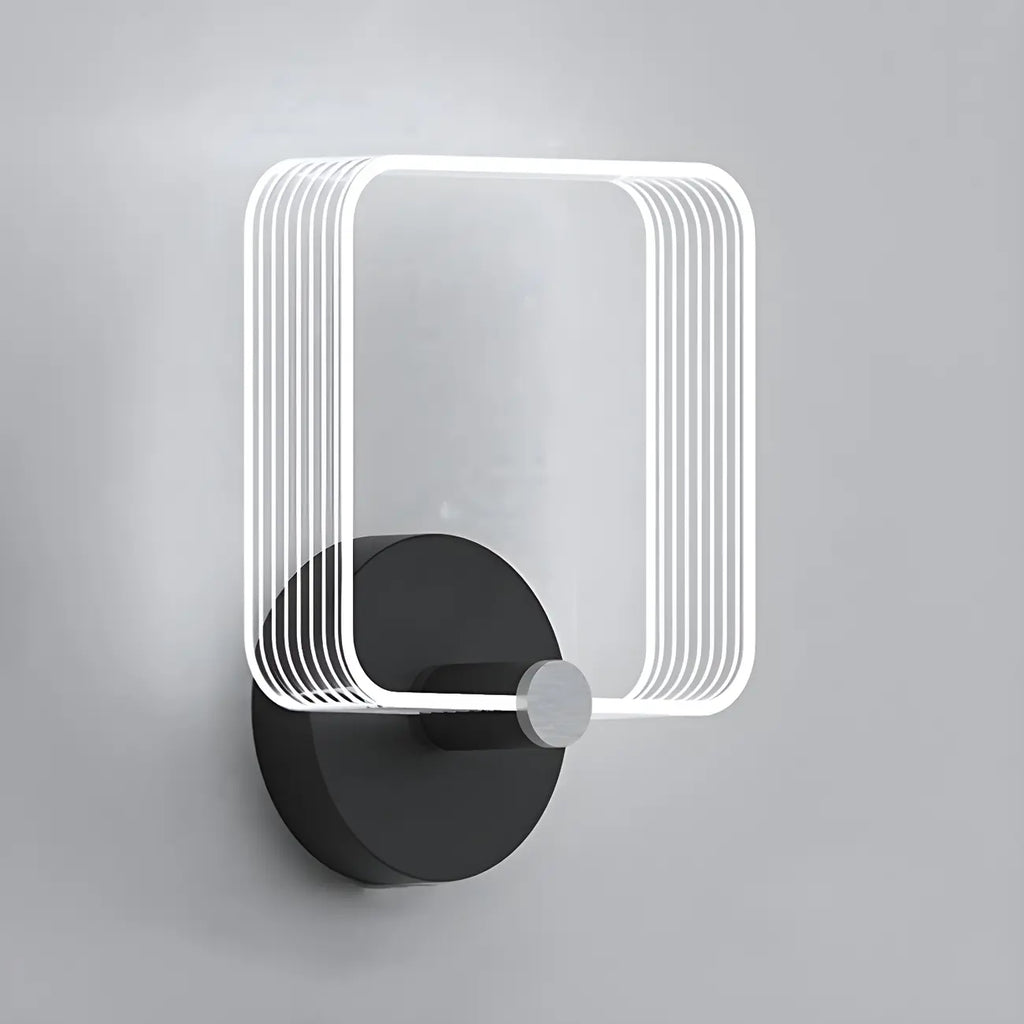 Applique murale LED géométrique minimaliste pour espaces intérieurs