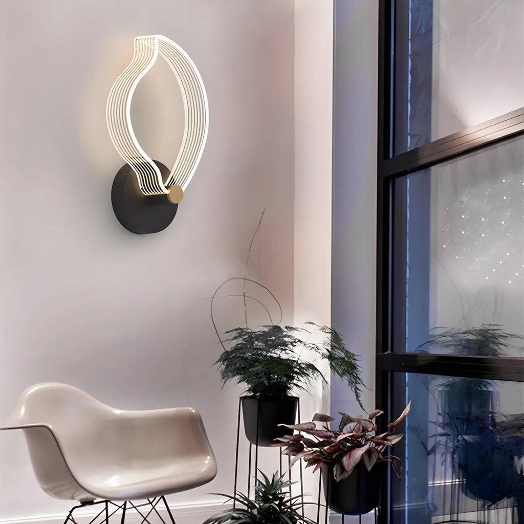 Applique murale LED géométrique minimaliste pour espaces intérieurs