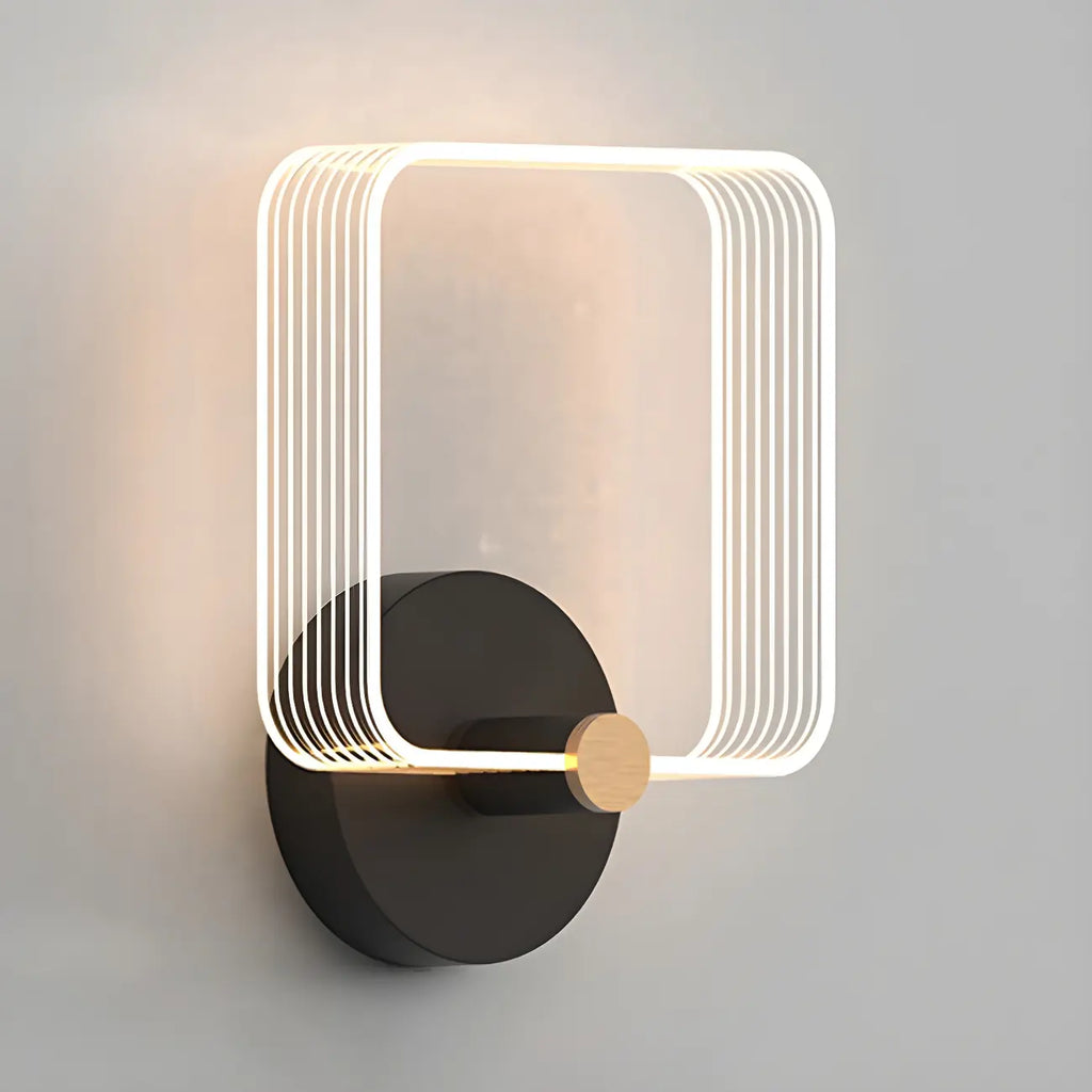 Applique murale LED géométrique minimaliste pour espaces intérieurs