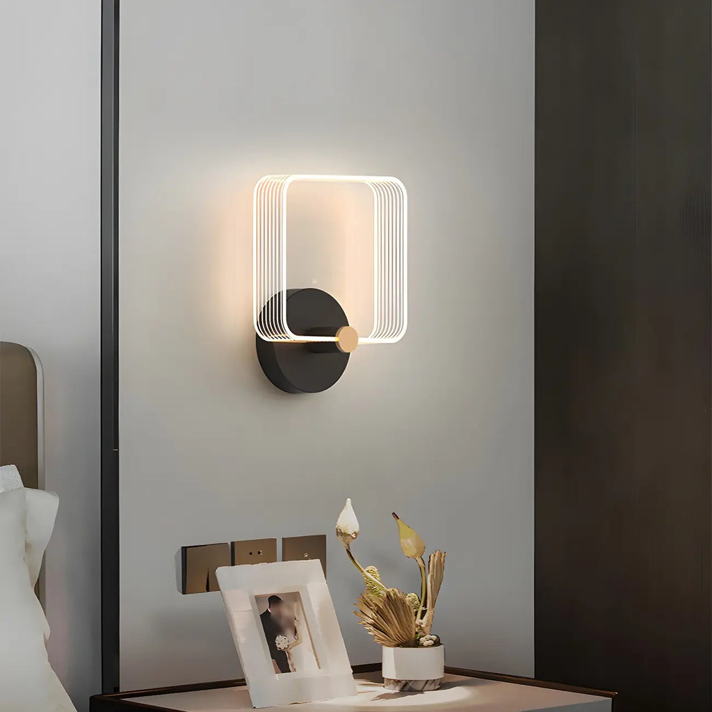 Applique murale LED géométrique minimaliste pour espaces intérieurs