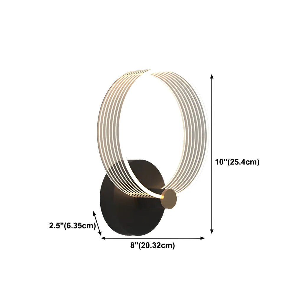 Applique murale LED géométrique minimaliste pour espaces intérieurs