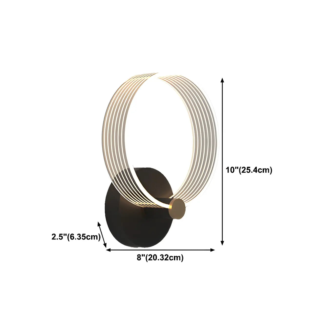 Applique murale LED géométrique minimaliste pour espaces intérieurs