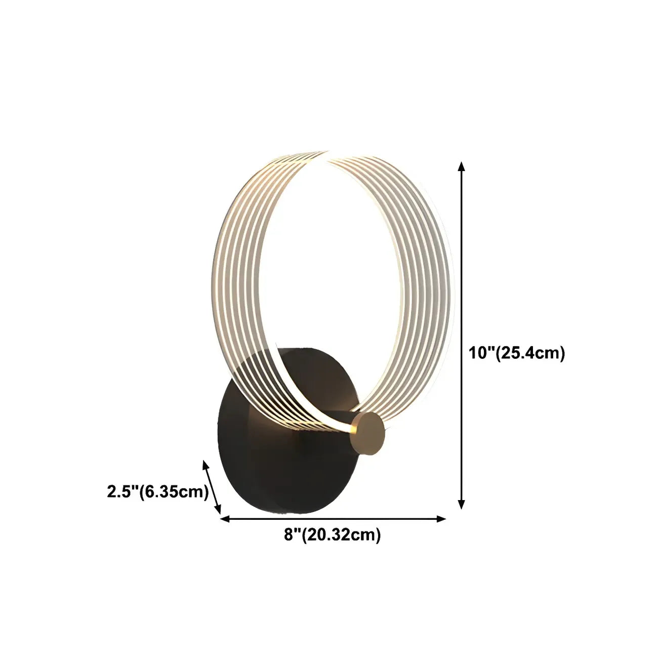 Applique murale LED géométrique minimaliste pour espaces intérieurs