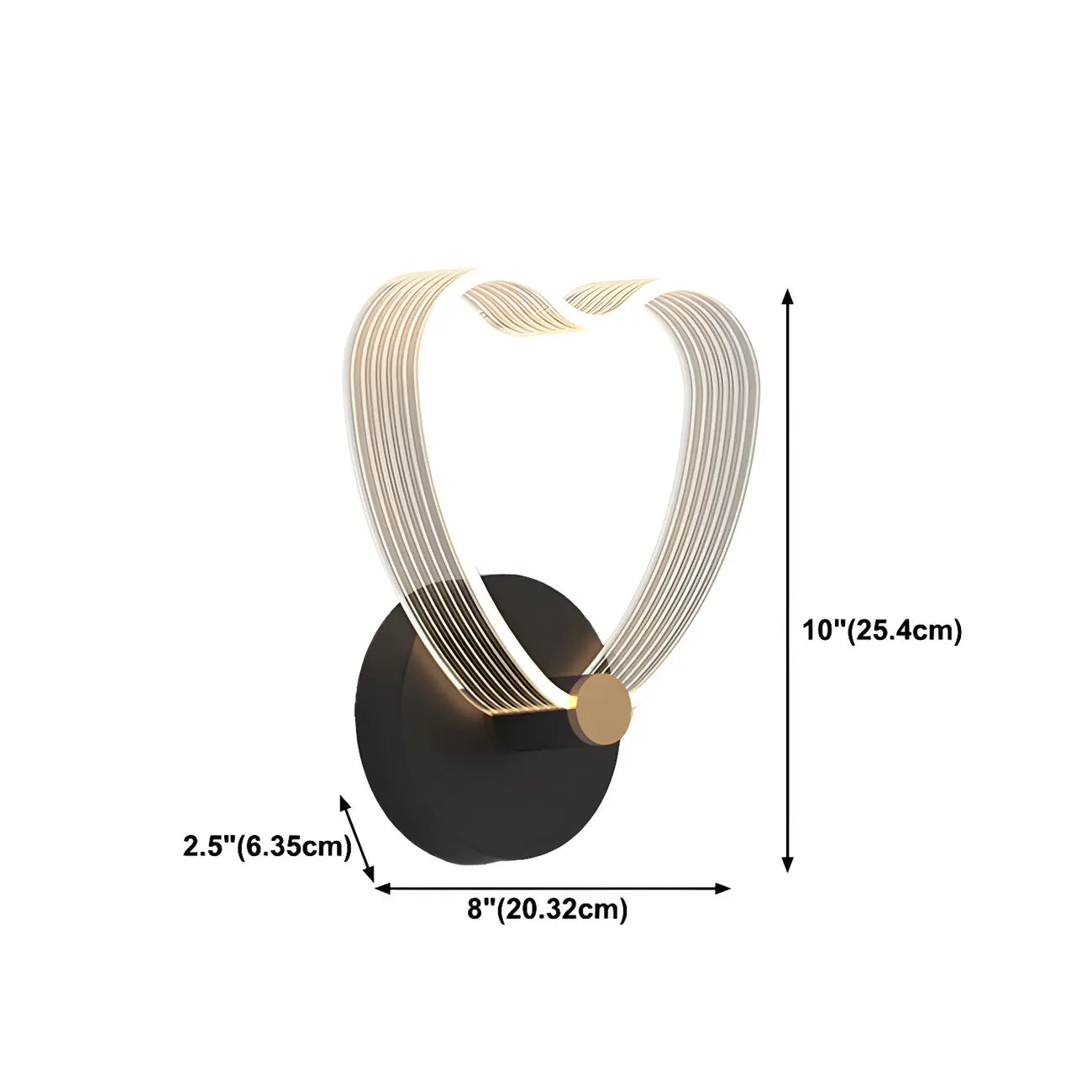 Applique murale LED géométrique minimaliste pour espaces intérieurs