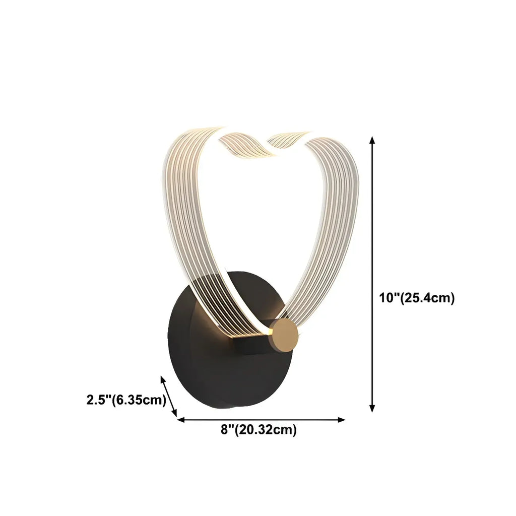 Applique murale LED géométrique minimaliste pour espaces intérieurs