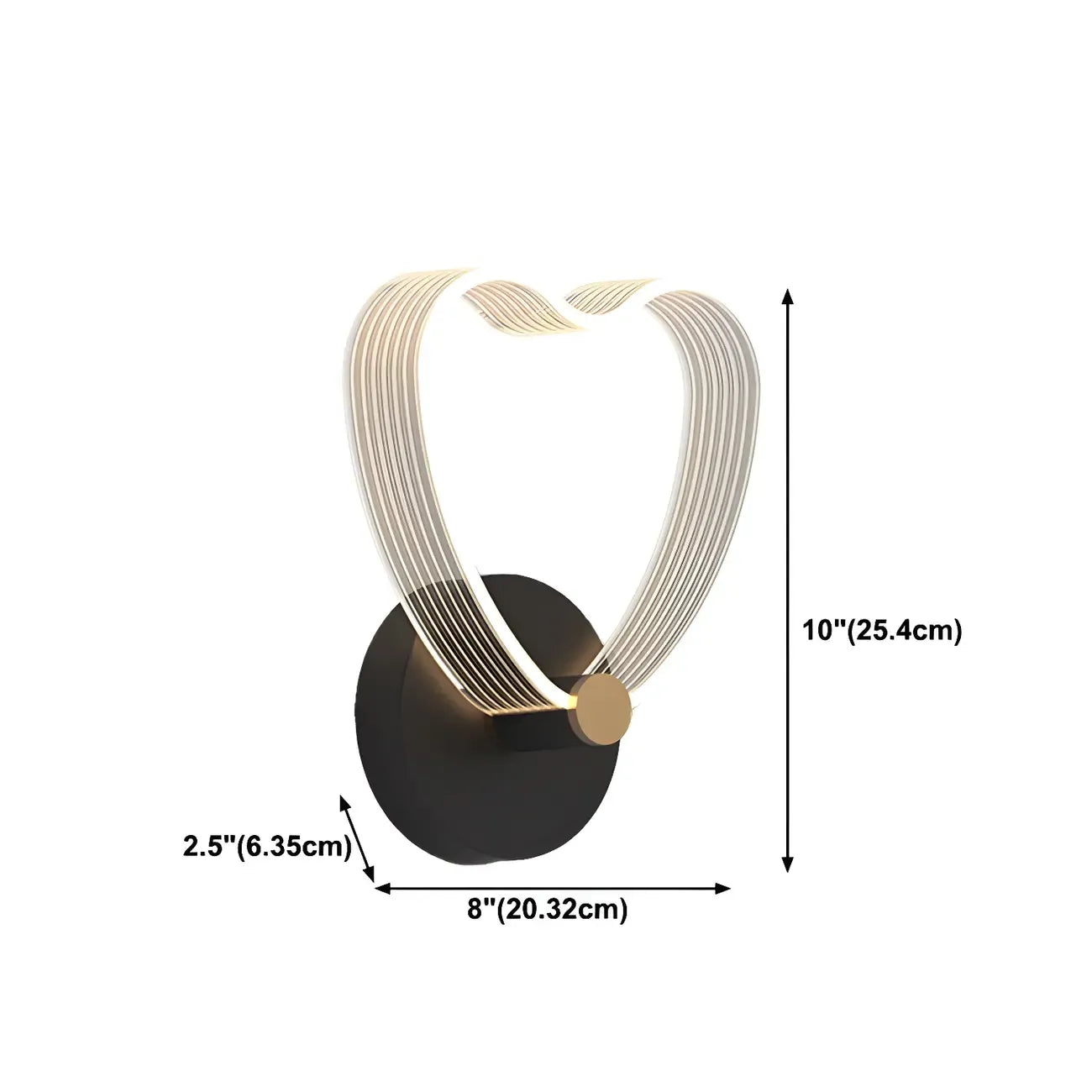 Applique murale LED géométrique minimaliste pour espaces intérieurs