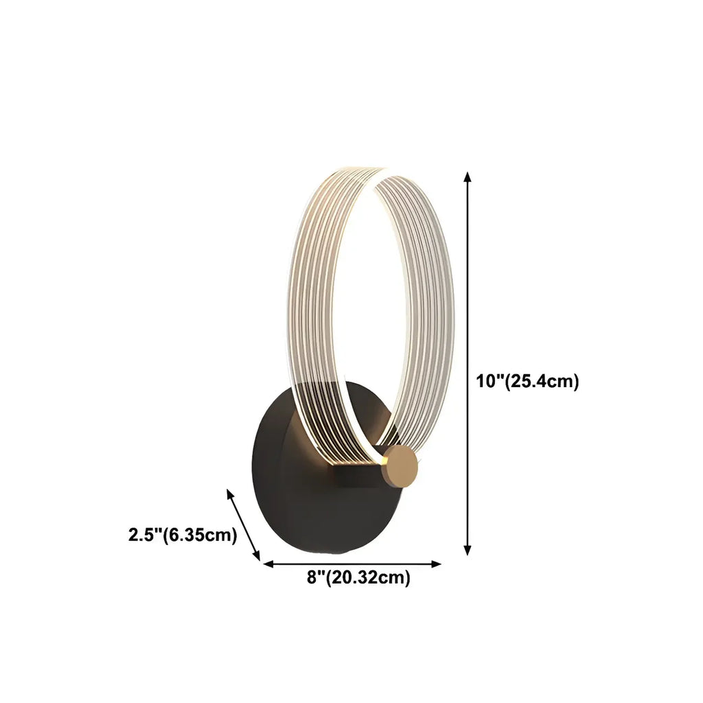 Applique murale LED géométrique minimaliste pour espaces intérieurs