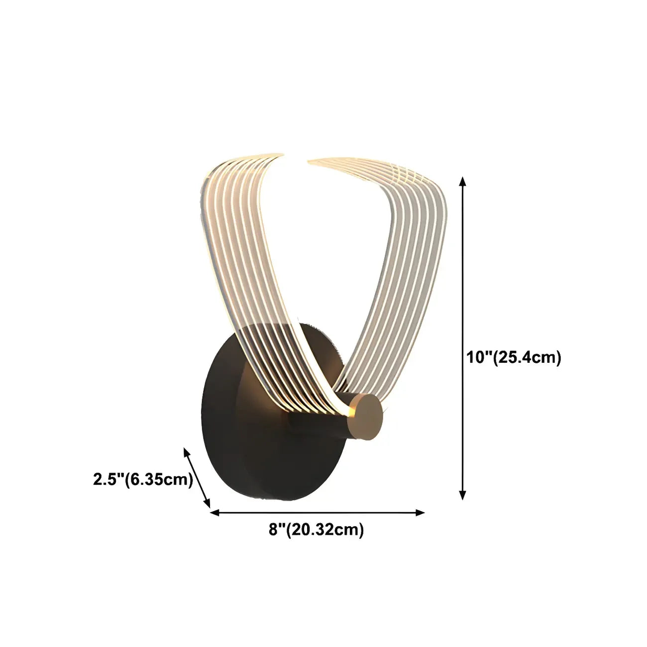 Applique murale LED géométrique minimaliste pour espaces intérieurs
