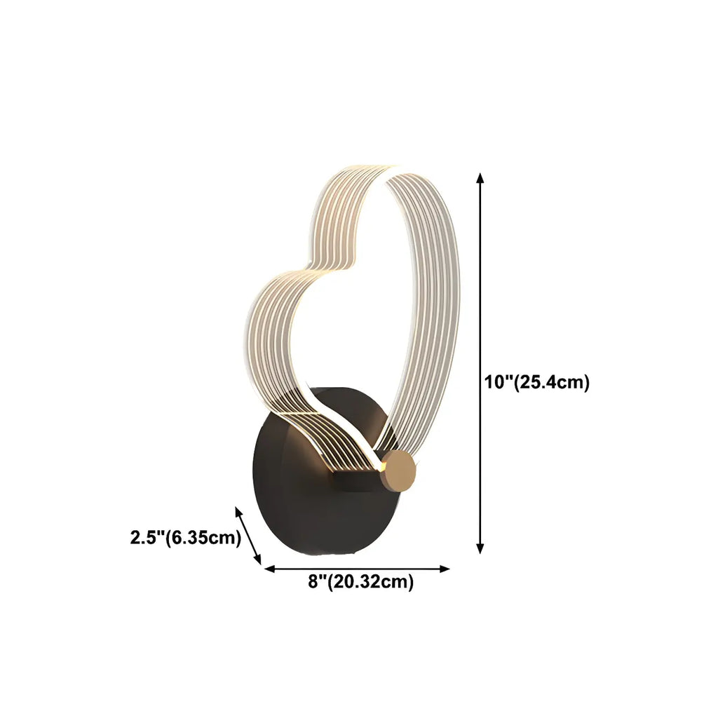 Applique murale LED géométrique minimaliste pour espaces intérieurs
