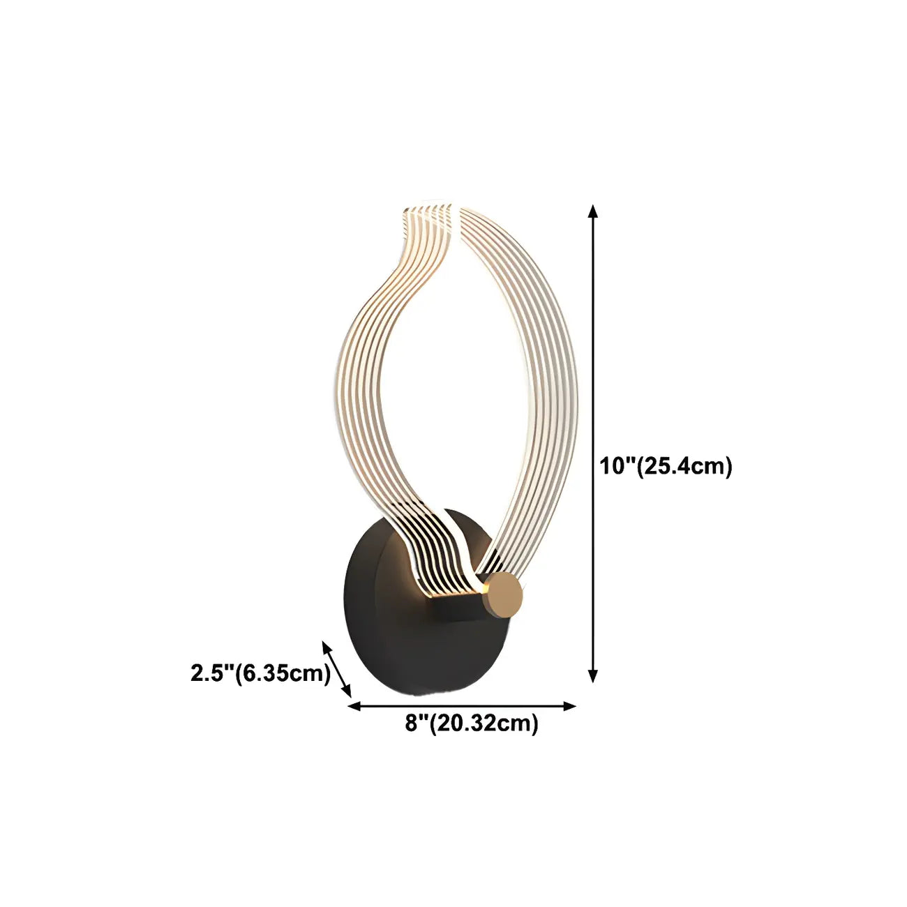 Applique murale LED géométrique minimaliste pour espaces intérieurs