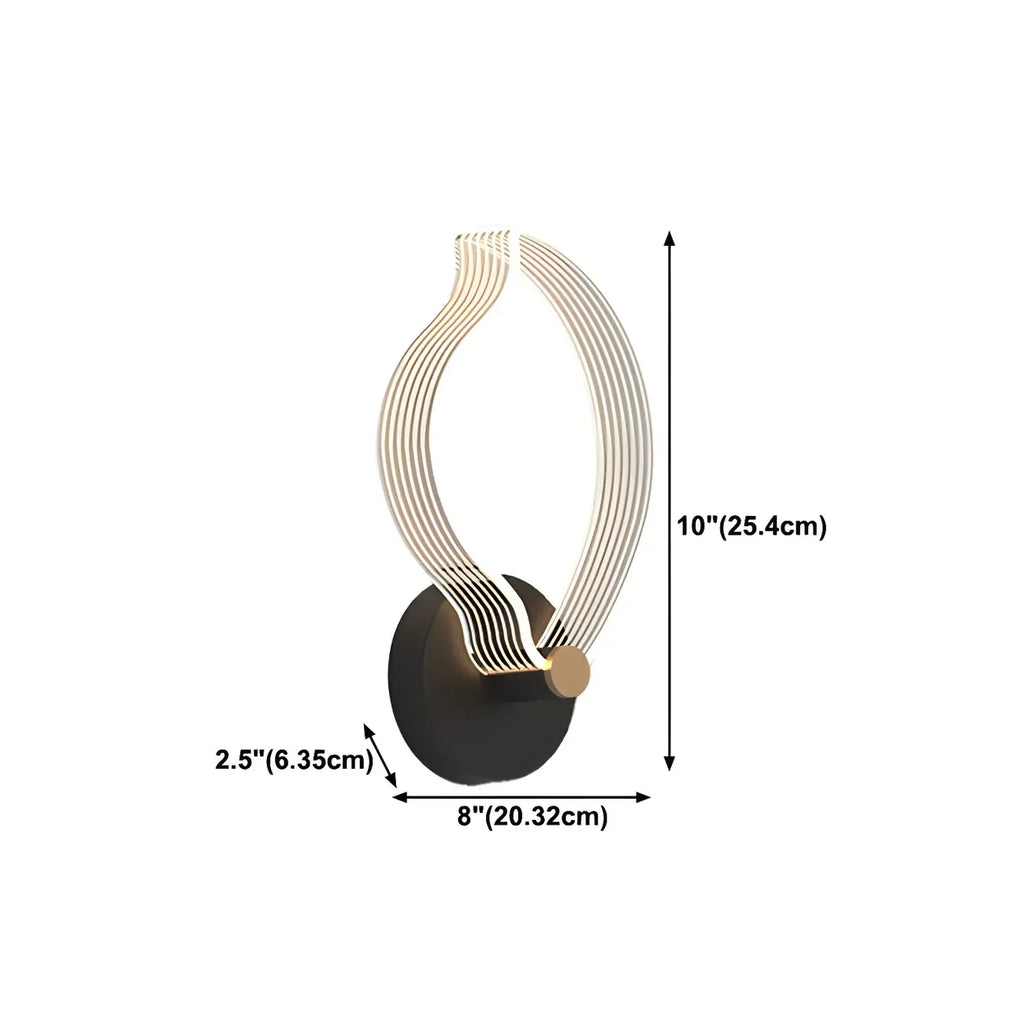 Applique murale LED géométrique minimaliste pour espaces intérieurs