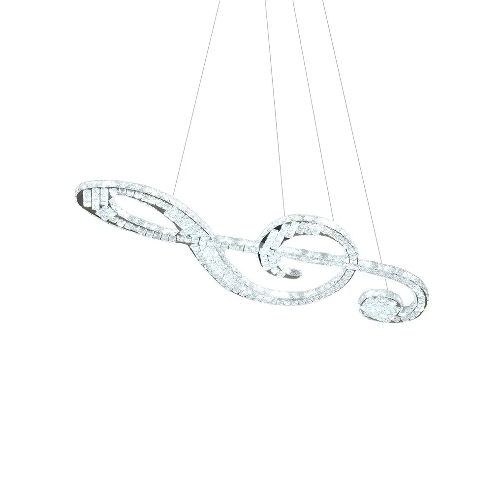 Suspension îlot à 2 lumières en cristal moderne et artistique