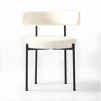 Chaises de salle à manger contemporaines recouvertes de tissu
