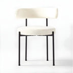 Chaises de salle à manger contemporaines recouvertes de tissu