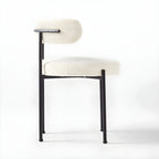 Chaises de salle à manger contemporaines recouvertes de tissu