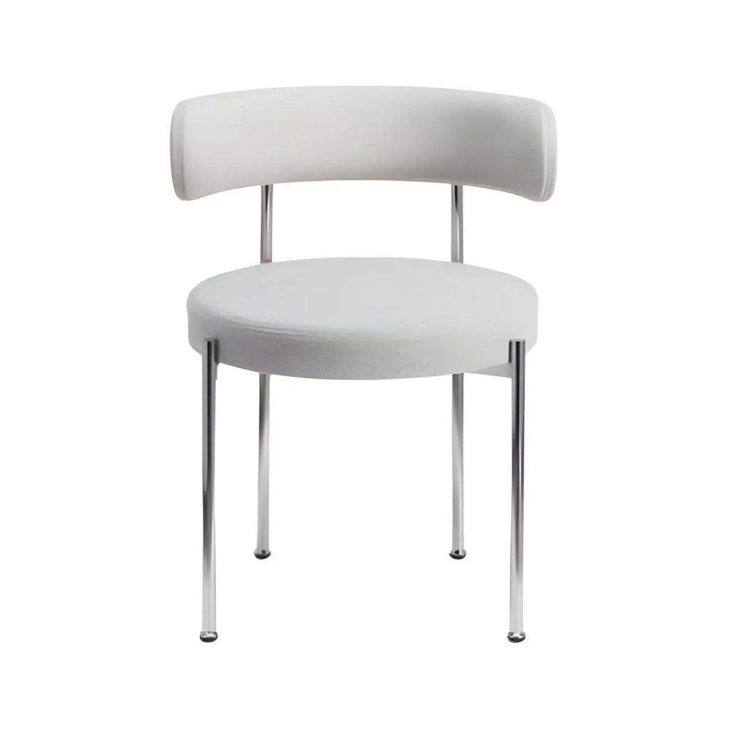 Chaises de salle à manger contemporaines recouvertes de tissu