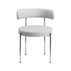 Chaises de salle à manger contemporaines recouvertes de tissu