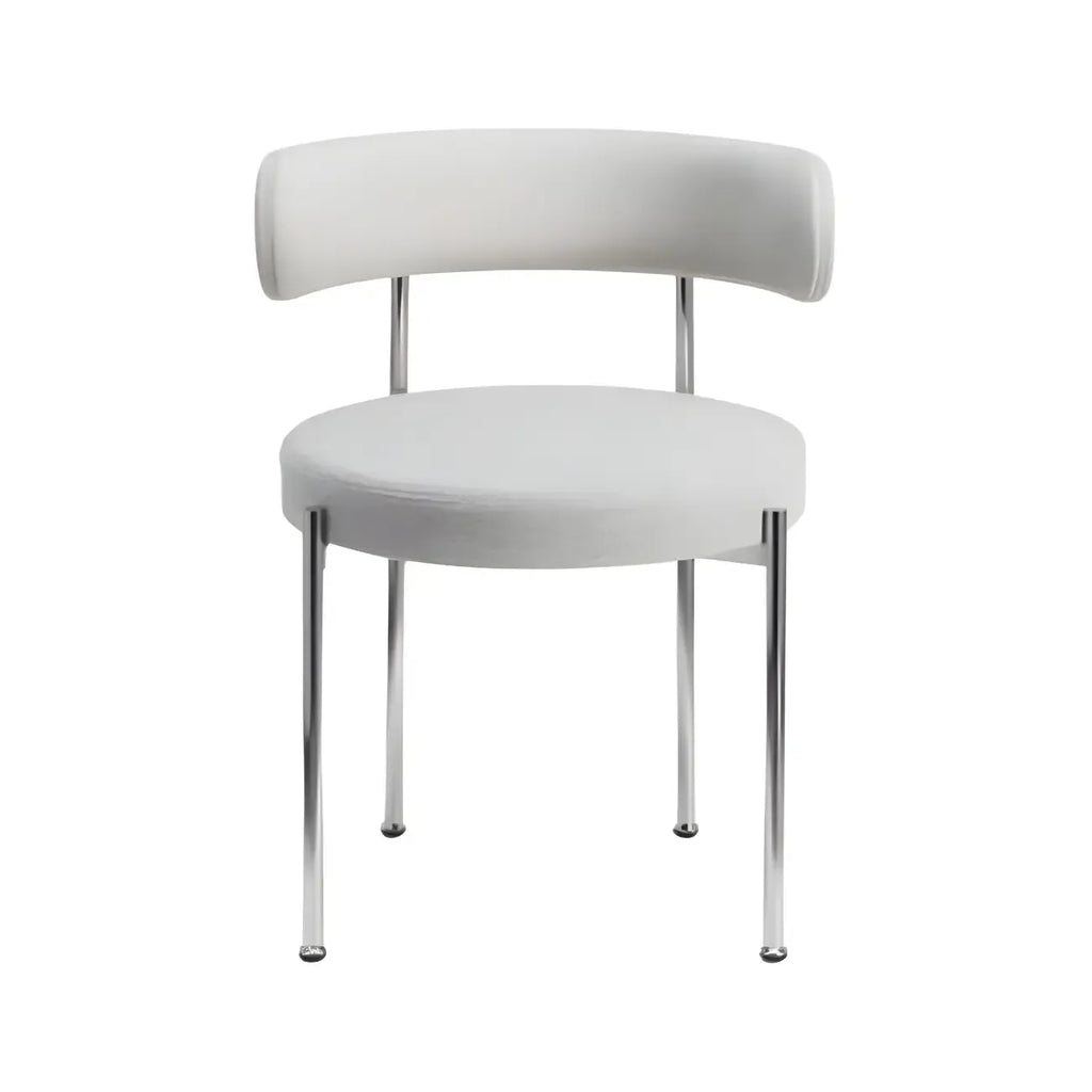 Chaises de salle à manger contemporaines recouvertes de tissu