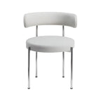Chaises de salle à manger contemporaines recouvertes de tissu
