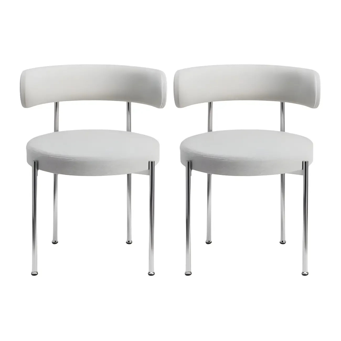 Chaises de salle à manger contemporaines recouvertes de tissu