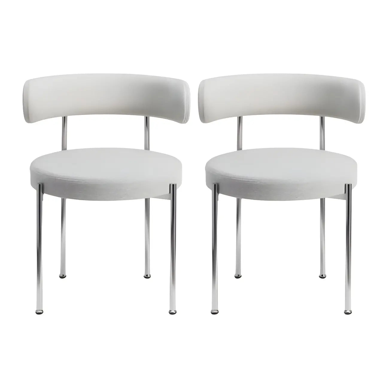 Chaises de salle à manger contemporaines recouvertes de tissu