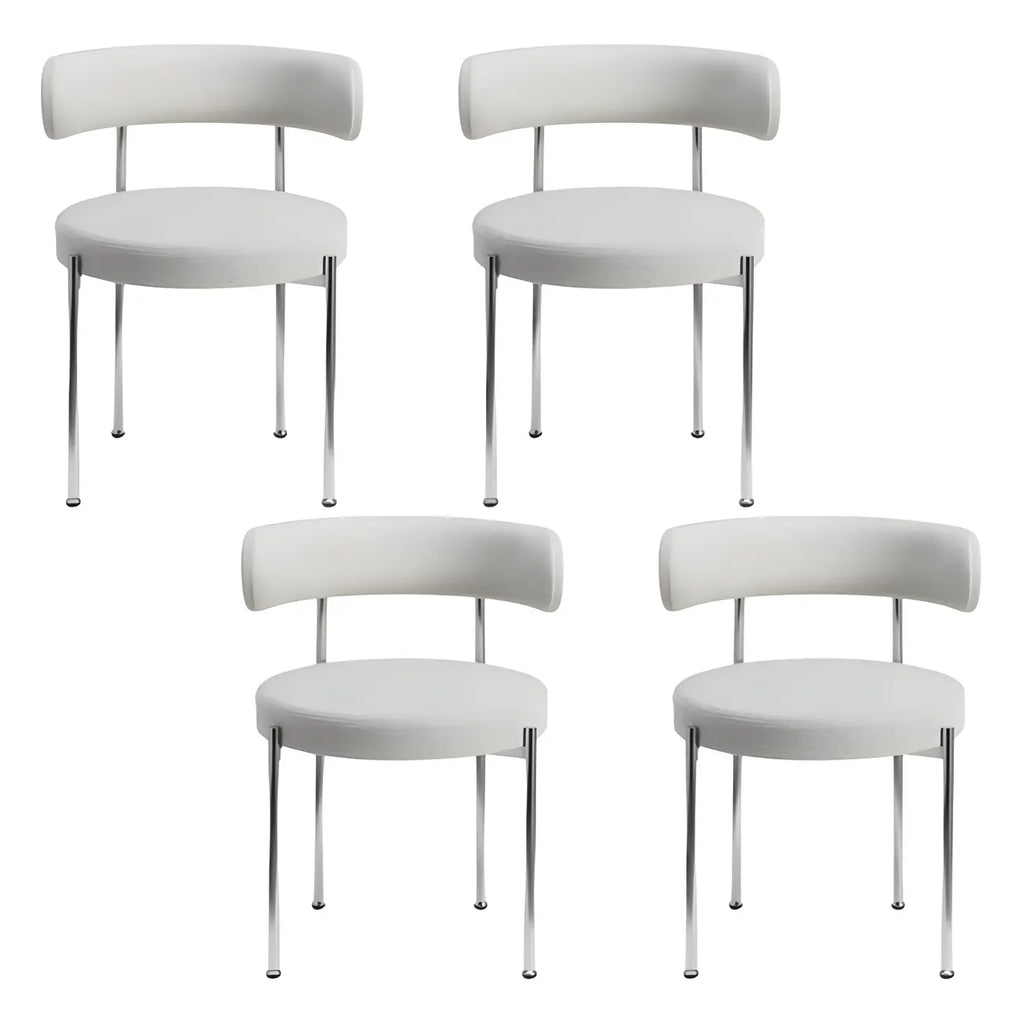 Chaises de salle à manger contemporaines recouvertes de tissu