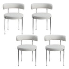 Chaises de salle à manger contemporaines recouvertes de tissu
