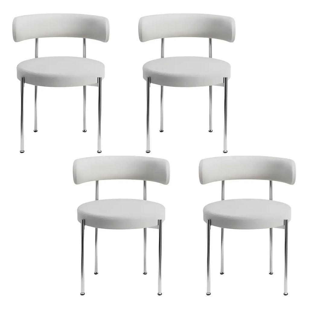 Chaises de salle à manger contemporaines recouvertes de tissu