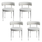 Chaises de salle à manger contemporaines recouvertes de tissu