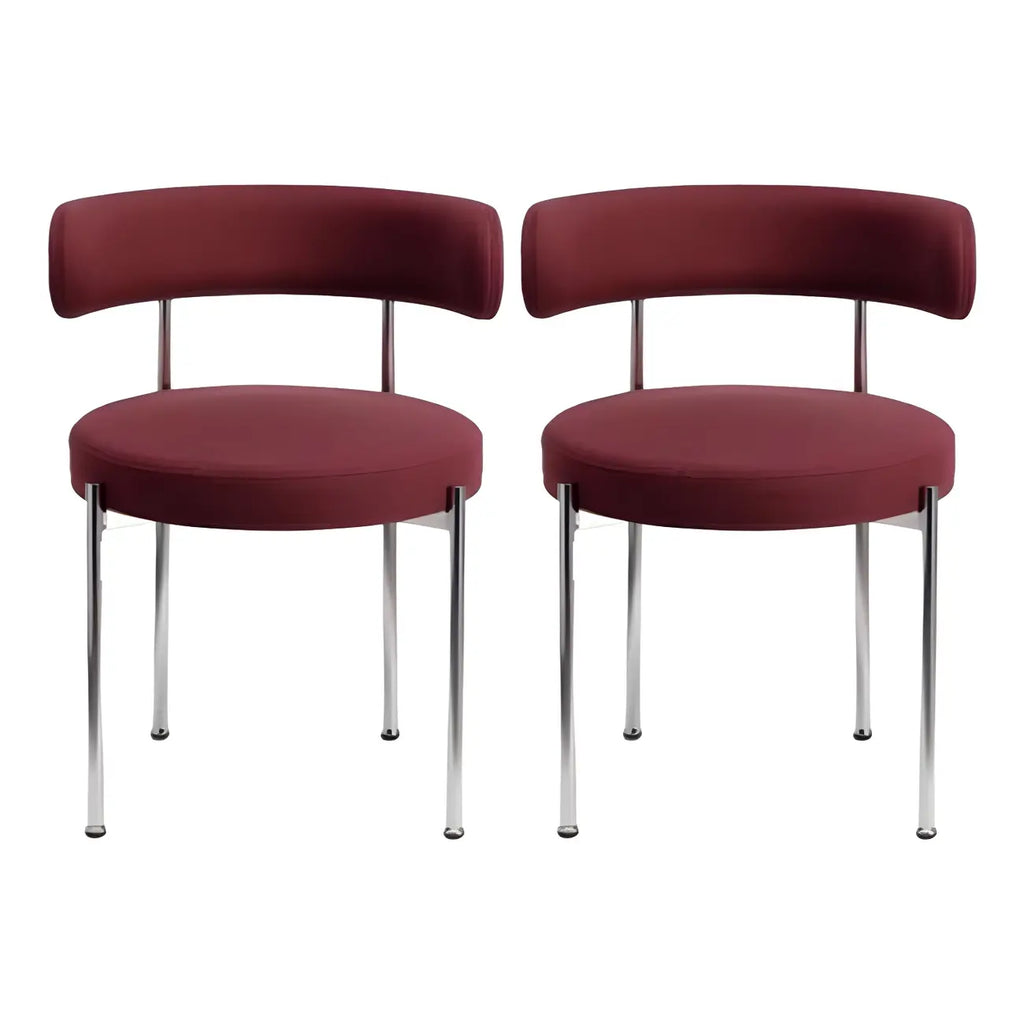 Chaises de salle à manger contemporaines recouvertes de tissu