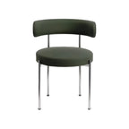 Chaises de salle à manger contemporaines recouvertes de tissu