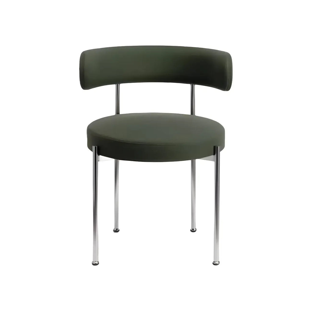 Chaises de salle à manger contemporaines recouvertes de tissu