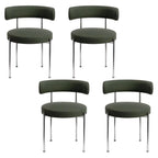 Chaises de salle à manger contemporaines recouvertes de tissu