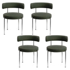 Chaises de salle à manger contemporaines recouvertes de tissu