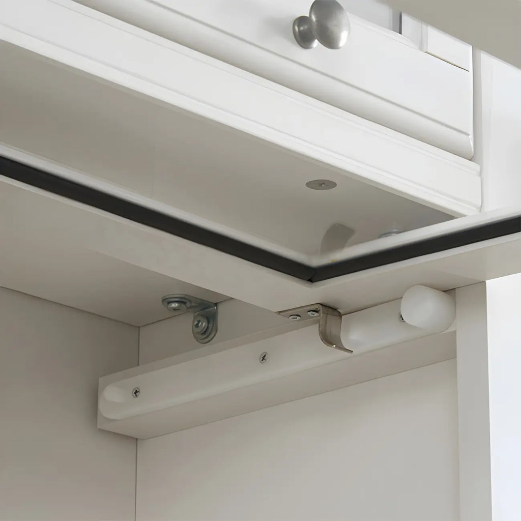 Bibliothèque verticale contemporaine à 3 niveaux en bois blanc