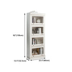 Bibliothèque verticale contemporaine à 3 niveaux en bois blanc