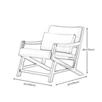 Fauteuil lounge moderne en similicuir avec dossier coussin