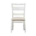 Chaises d'appoint à dossier à lattes Whitney en lin antique (Lot de 2)