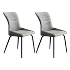Chaises de cuisine/salle à manger industrielles gris foncé sans accoudoirs